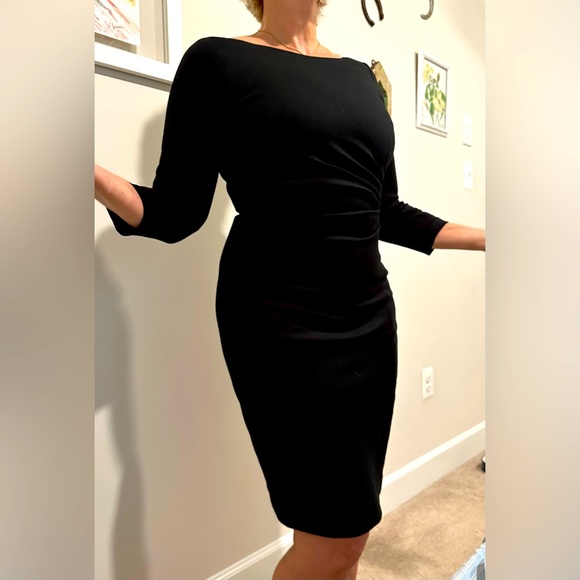 long white cap sleeve dress